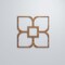 Ekena Millwork Medium Olivia Decorative Fretwork Wood Wall Panels, Walnut, 15 3/8"W x 15 3/8"H x 3/8"T WALW16X16X0375OLVWA - alternate 4